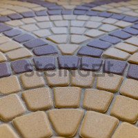 Тротуарная плитка Steingot Классика круговая Желтая