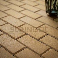 Тротуарная плитка Брусчатка Steingot Прямоугольник 200*100*60 Желтая (верхний прокрас)