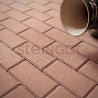 Тротуарная плитка Брусчатка Steingot Прямоугольник 200*100*60 Бежевая (верхний прокрас)
