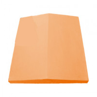 Колпак крышка на забор бетонный 390х350 мм Оранжевый