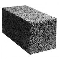 Стеновой блок полнотелый шлакоблок 390х190х190 мм