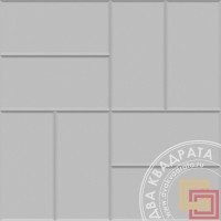 Тротуарная плитка 400х400х50 8 кирпичей