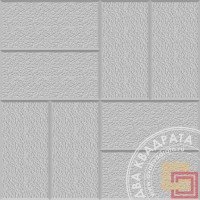 Тротуарная плитка 400х400х50 8 кирпичей шершавая