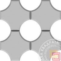 Тротуарная плитка 250х250х60 Эко