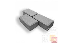 Тротуарная плитка Брусчатка Кирпичик 2П6Ф 200х100х60 мм