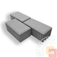 Тротуарная плитка Брусчатка Кирпичик 2П7Ф 200х100х70 мм