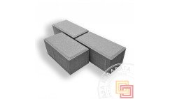 Тротуарная плитка Брусчатка Кирпичик 2П8Ф 200х100х80 мм