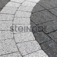 Тротуарная плитка Steingot Классика АРКО Белый (Bianco Nero)