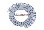 Тротуарная плитка Steingot Классика Арко Bianco Nero