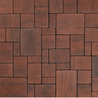 Тротуарная плитка 342 Механический завод Бавария ColorMix 60мм Гавана