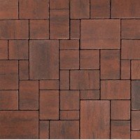 Тротуарная плитка 342 Механический завод Бавария ColorMix 60мм Гавана