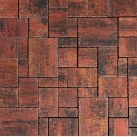 Тротуарная плитка 342 Механический завод Бавария ColorMix 60мм Вулкан