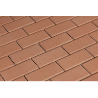 Брусчатка 342 механический завод Прямоугольник 200х100х60 мм Оранжевый